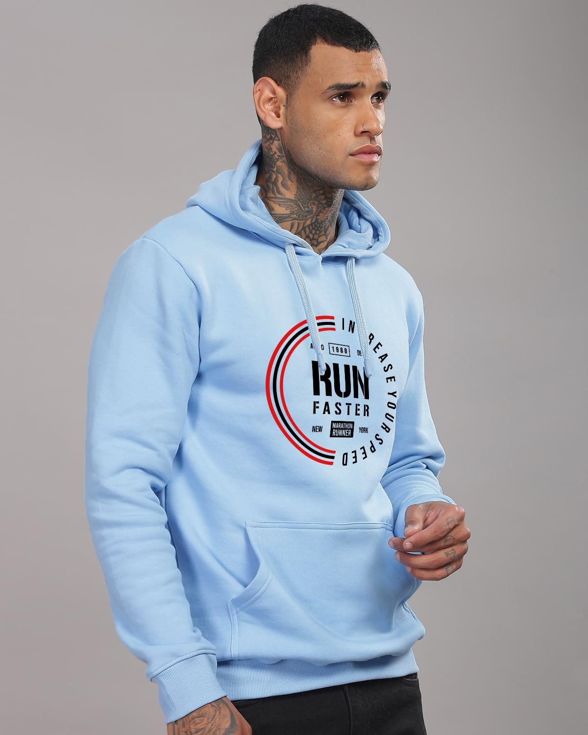 ADRO Hoodies for Men | Printed Hoodie for Men | Cotton Hoodie | Mens Hoodies | Sweatshirt for Men | Hooded Hoodie|H24-FAST