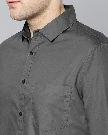 Eyebogler MenS Casual Solid Shirt