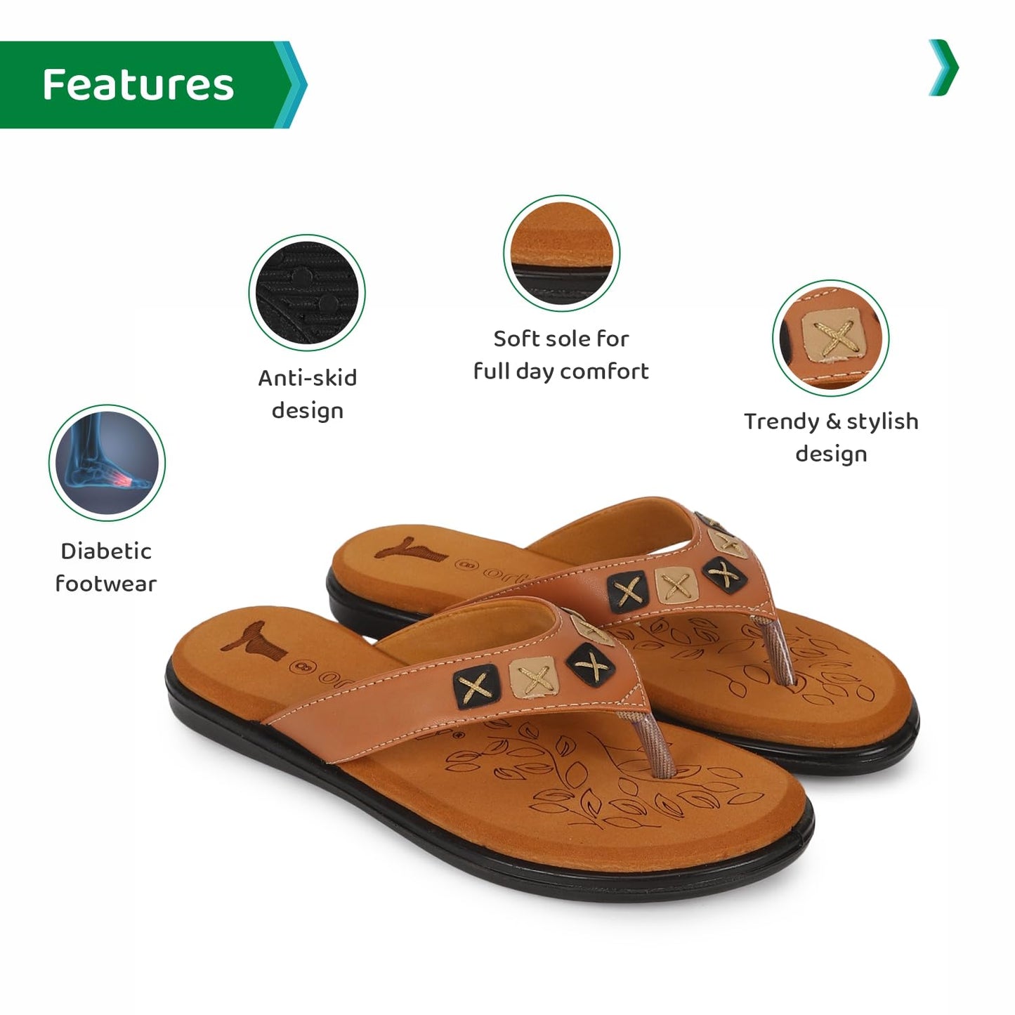 Ortho Joy Doctor Slipper For Women Fancy || Orthopedic WomenS Fashion Slipper || Comfortable Slippers