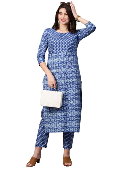ANNI DESIGNER Women's Cotton Blend Kurta Sets And Pant