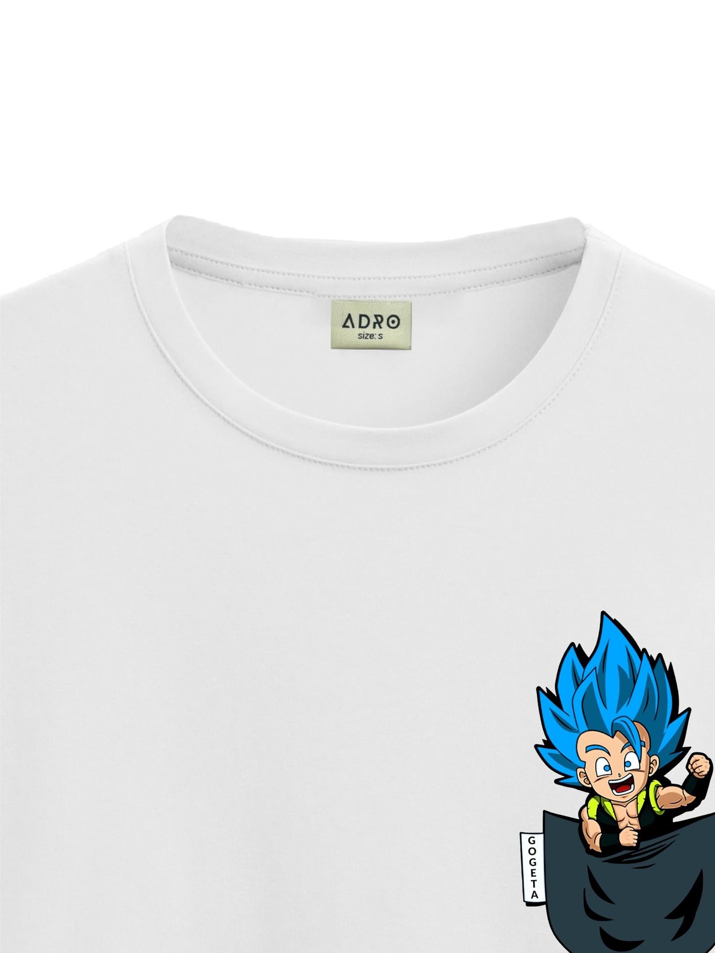 ADRO Tshirt for Men | Anime T Shirt for Men | 100% Cotton Tshirt | Graphic Printed T-Shirt | Chest Printed Tshirt | Gogeta Anime