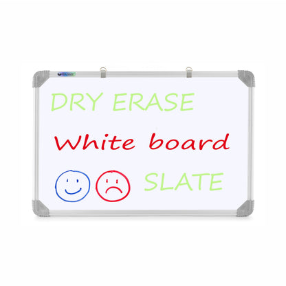 Eduway Non Magnetic 2 in 1 Learn N Write 1x2 Feet Slate for Kids | Double Sided Front for Chalk & Reverse Dry Erase Marker Board
