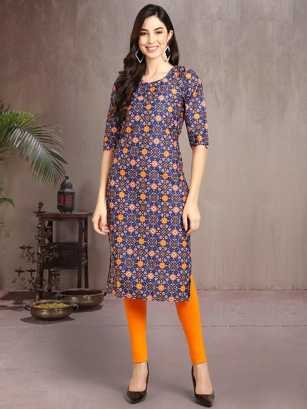 Pinkmint Elegant Printed Crepe KurtiS For WomenS (Pack Of 5)