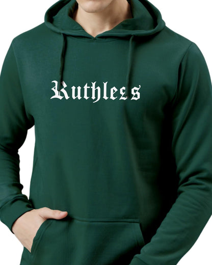 ADRO Mens Cotton Neck Hooded Sweatshirt (H24-RUTH-GRN_Green
