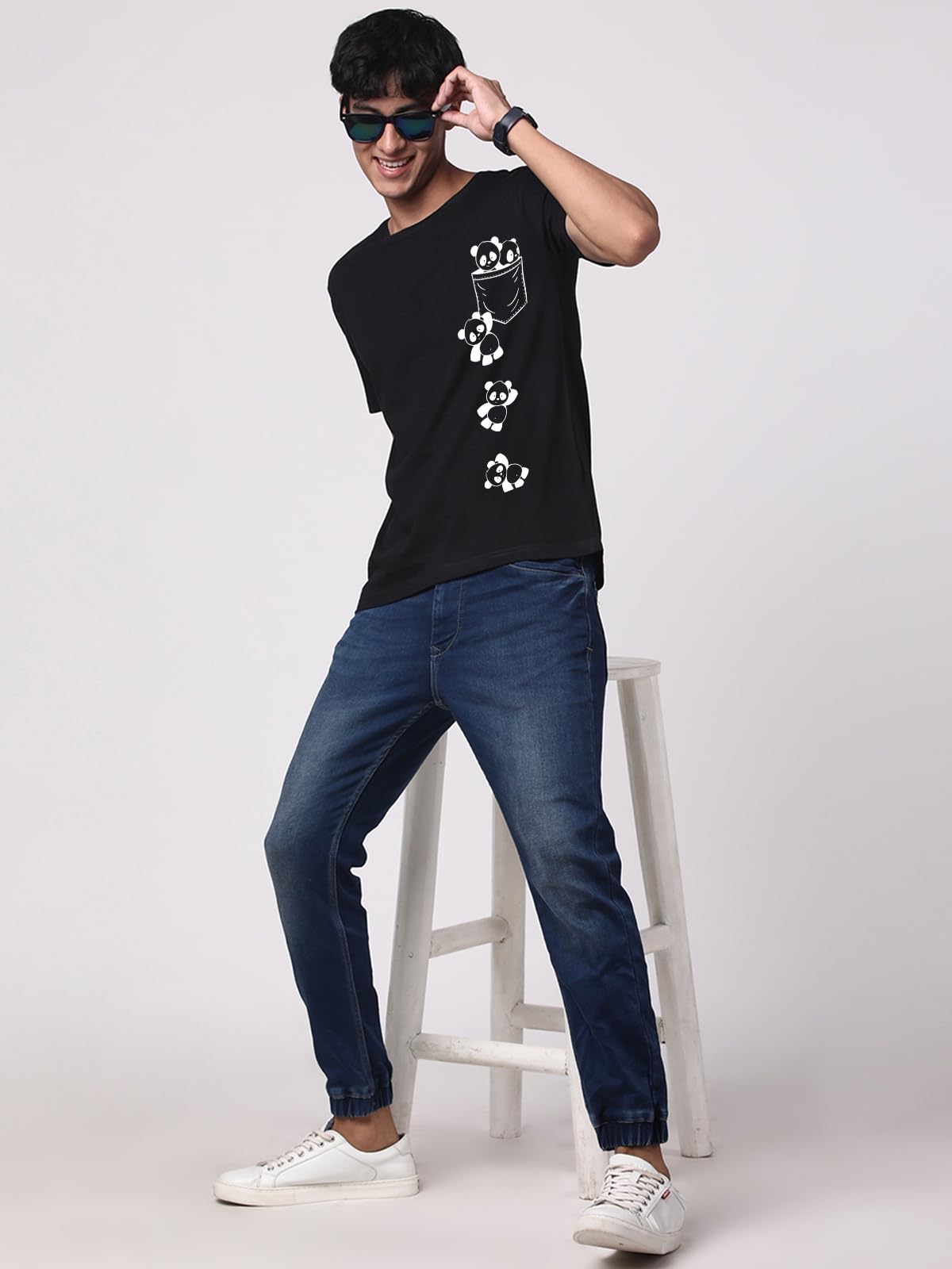 ADRO Tshirt for Men | Printed T Shirt for Men | 100% Cotton T-Shirt |Printed T Shirt | T-Shirts | RN24-POC