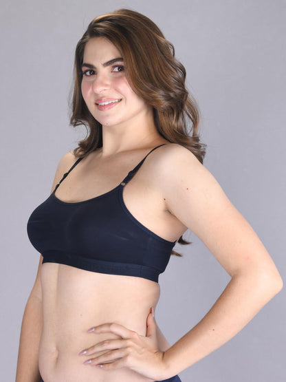 Venus Wire Free Slip On Moulded Sports Bra With Adjustable Strap