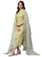GoSriKi Womens Cotton Blend Kurta Pant With Dupatta
