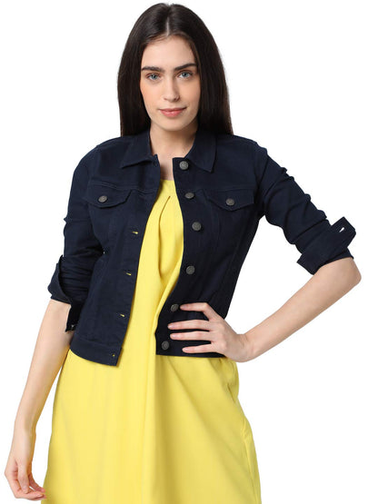 Vero Moda WomenS A-Line Coat (231498402_Navy Blazer_L)