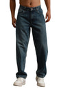 Hubberholme Men Blue Cotton Relaxed Fit Mid-Rise Solid Jeans