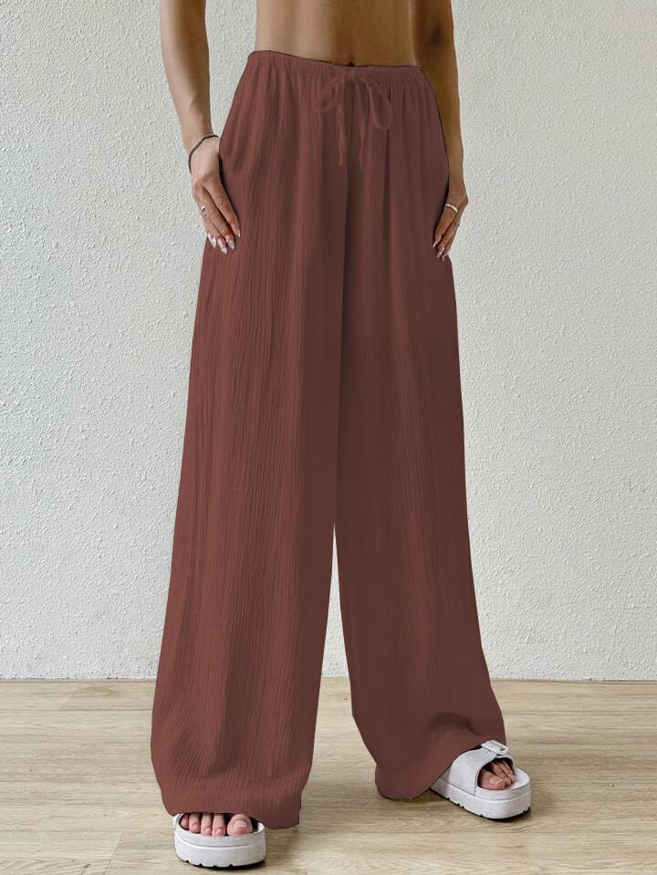 Greciilooks WomenS Regular Trousers (Gl-Dp-Tr1028_Brown