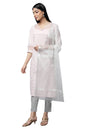Aurelia Women'S Cotton Blend Stripes Kurta & Trouser & Dupatta (23Feas14457-704155_Pink