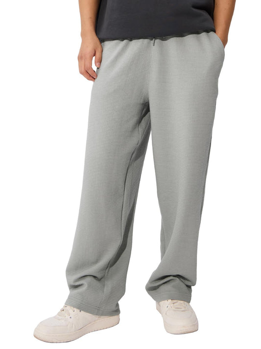 The Souled Store Ash Grey Mens and Boys Korean Fit Cotton Blend Solid Korean Joggers