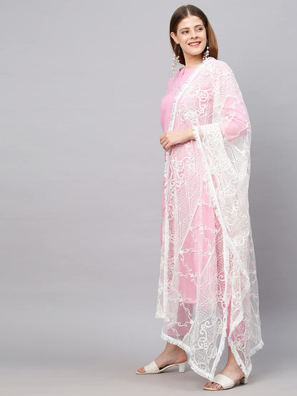ANNI DESIGNER Ruby Cotton Women Kurta With Pant & Dupatta