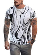 Thalasi Men 100% Cotton Aesthetic Oversized T Shirt For Men - All Over Printed,Loose Fit Round Neck Half Sleeve Oversize Fit Tee