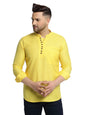 Jompers Mens Solid Cotton Short Kurta