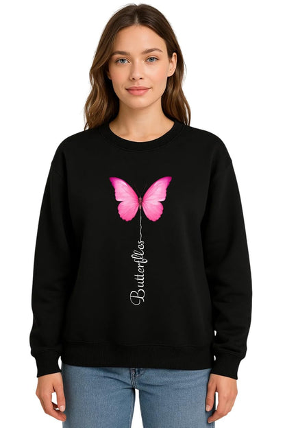 Kotty Women Full Sleeve Round Neck Pinted Sweatshirt