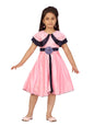 Aarika Girls Pure Silk Fit and Flare Knee-Length Dress (FK-21304_Pink_4-5 Years)