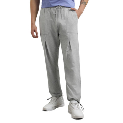 Nobero MenS Relaxed Sweatpants (1M-Bwjg-R0107_Grey Melange