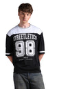 Hubberholme Men Printed Oversized Round Neck Half Sleeve Tshirts 125 Black