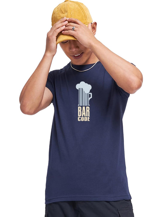 Bewakoof Mens Graphic Print Regular Fit Half Sleeve Round Neck Pure Cotton T-Shirt_684879_T-Shirt_S