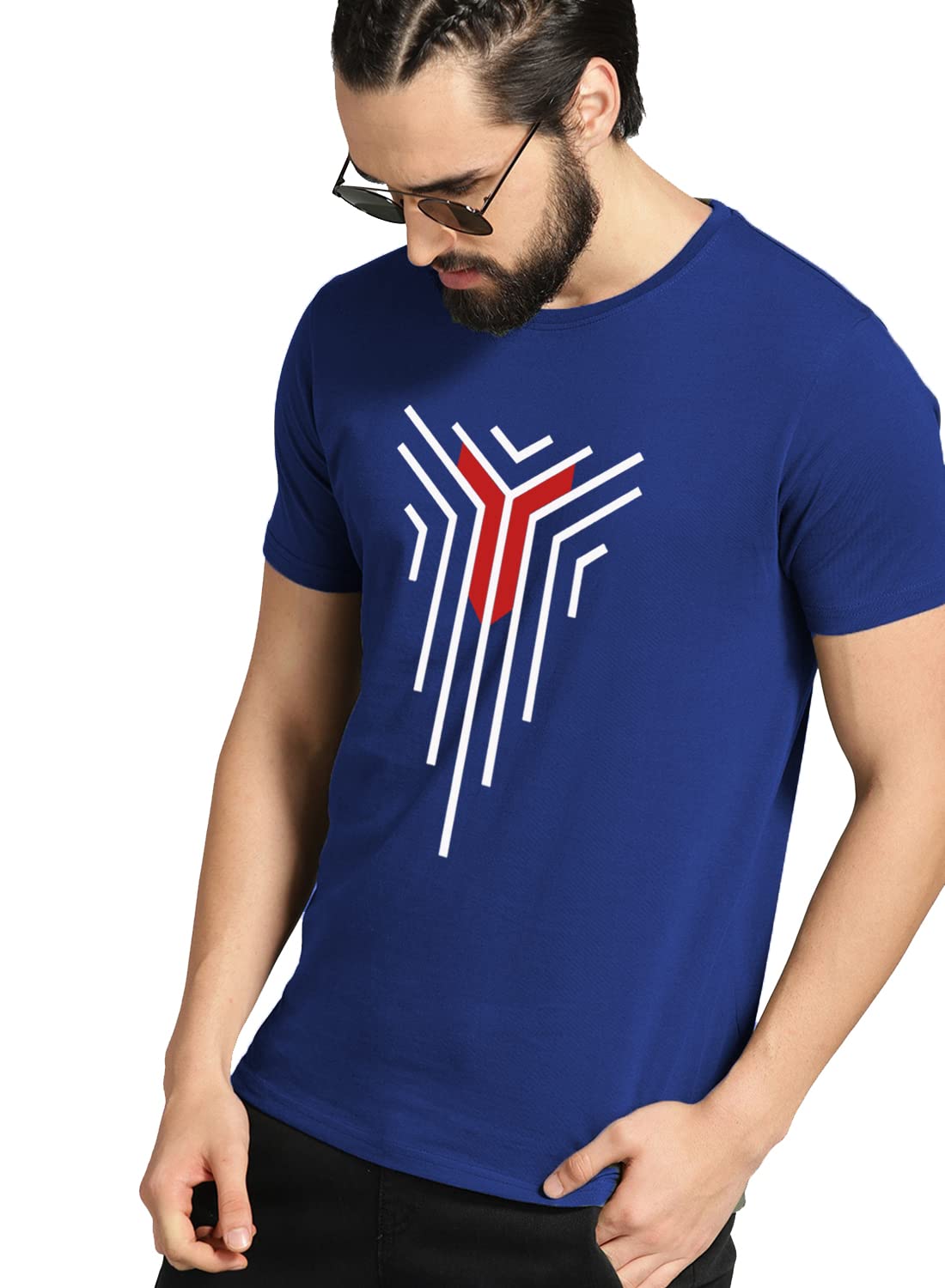 ADRO Graphic Design Mens Cotton Printed T-Shirts (R22-M-LNL)
