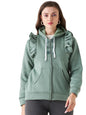 PIVL Women Solid Hooded Casual Jacket For Winter
