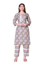 Shiv Textiles Pure Cotton Kurta Pant Set For Women