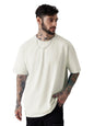 The Souled StoreSolids: Eggshell WhiteOversized T-Shirts