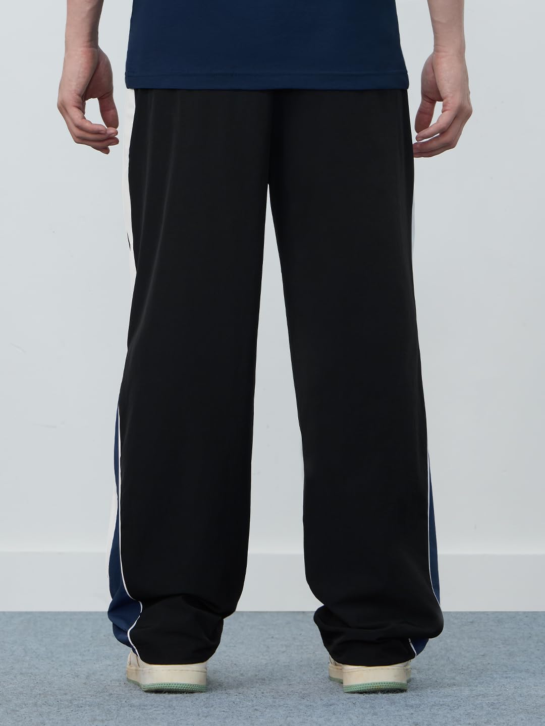 The Souled Store Baggy-Fit Joggers: Luna Men and Boys Pull On Solid Cotton Blend Baggy Fit Oversized Joggers