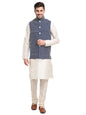 Jompers Mens Embroidered Nehru Jacket & Kurta Pyjama Set