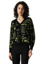 Hubberholme Women Knitted Acrylic Regular Fit V Neck Long Sleeve Sweaters Green