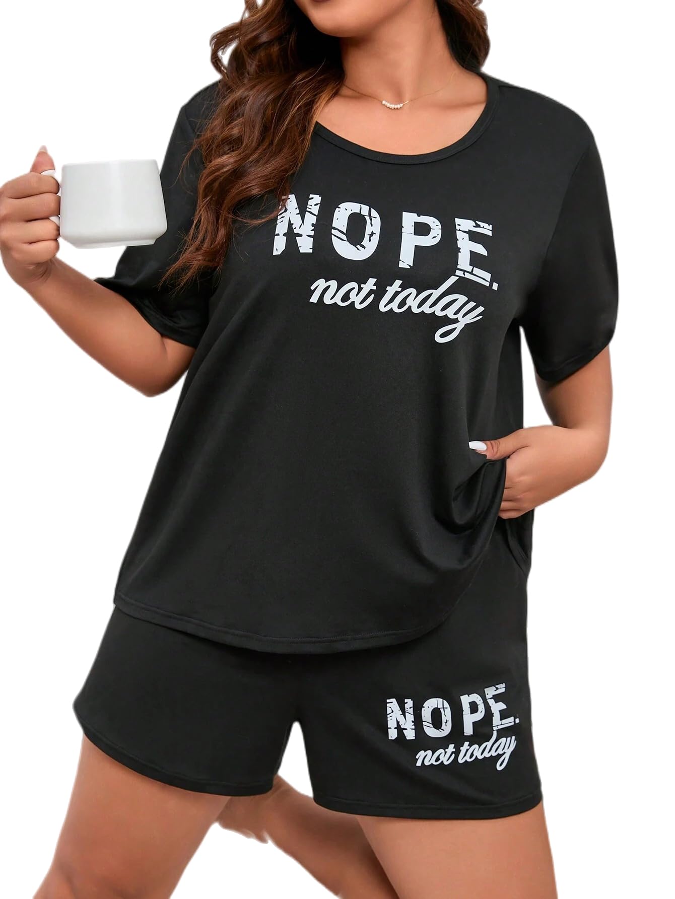 SMOWKLY Womens Cotton Half Sleeve T-Shirt & Short Pyjama Set || Printed Top & Shorts Nightsuit Pair for Women || Casual Two-Pie