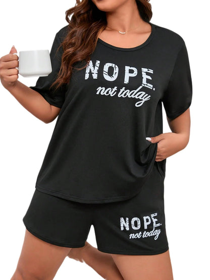 SMOWKLY Womens Cotton Half Sleeve T-Shirt & Short Pyjama Set || Printed Top & Shorts Nightsuit Pair for Women || Casual Two-Pie