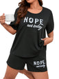 SMOWKLY Womens Cotton Half Sleeve T-Shirt & Short Pyjama Set || Printed Top & Shorts Nightsuit Pair for Women || Casual Two-Pie