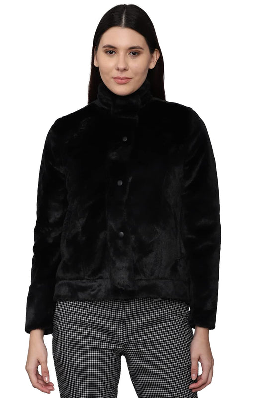 Allen Solly Women Regular Fit Solid Casual Jacket