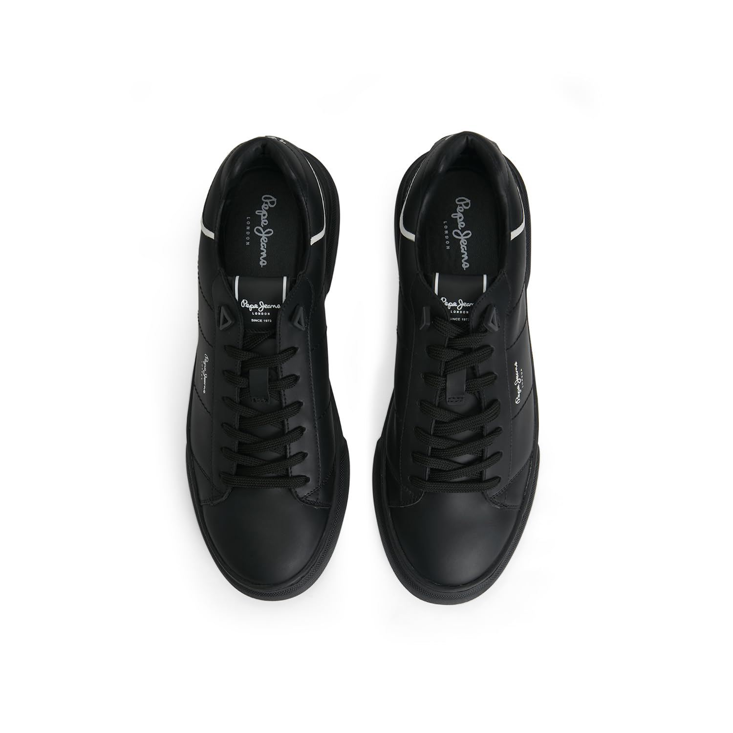 Pepe Jeans Men'S Eaton Basic Lightweight Factory Black Cupsole Sneakers, 9