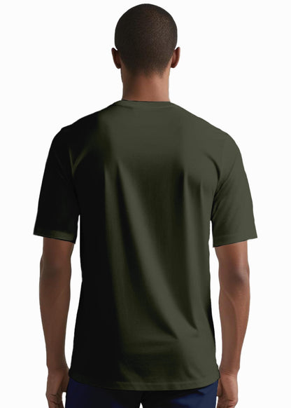 Peppyzone Mens Regular Fit T-Shirt (PZ-RT-Teddy1620_Olive2