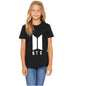 Uniplanet Store GirlS T Shirt With Collarless Round Neck Half Sleeves Solid Pattern Bts Theme Regular Fit And Standard Length B