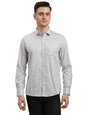 Turtle Men Giza Cotton Slim Fit Full Sleeve Grey Formal Shirt