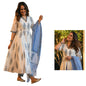 Pinkmint Women Cotton Blend Kurta Set l White Anarkali Kurtis l Stylish Womens Dress l Fancy Kurta Set (Pack of 1)