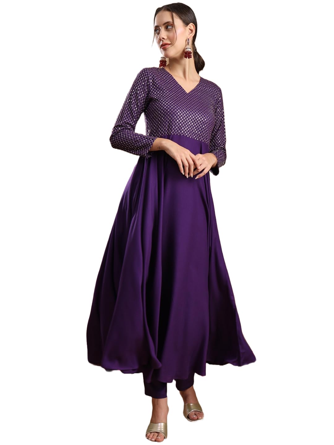 ANNI DESIGNER Women Viscose Rayon Kurta Pant with Dupatta Set