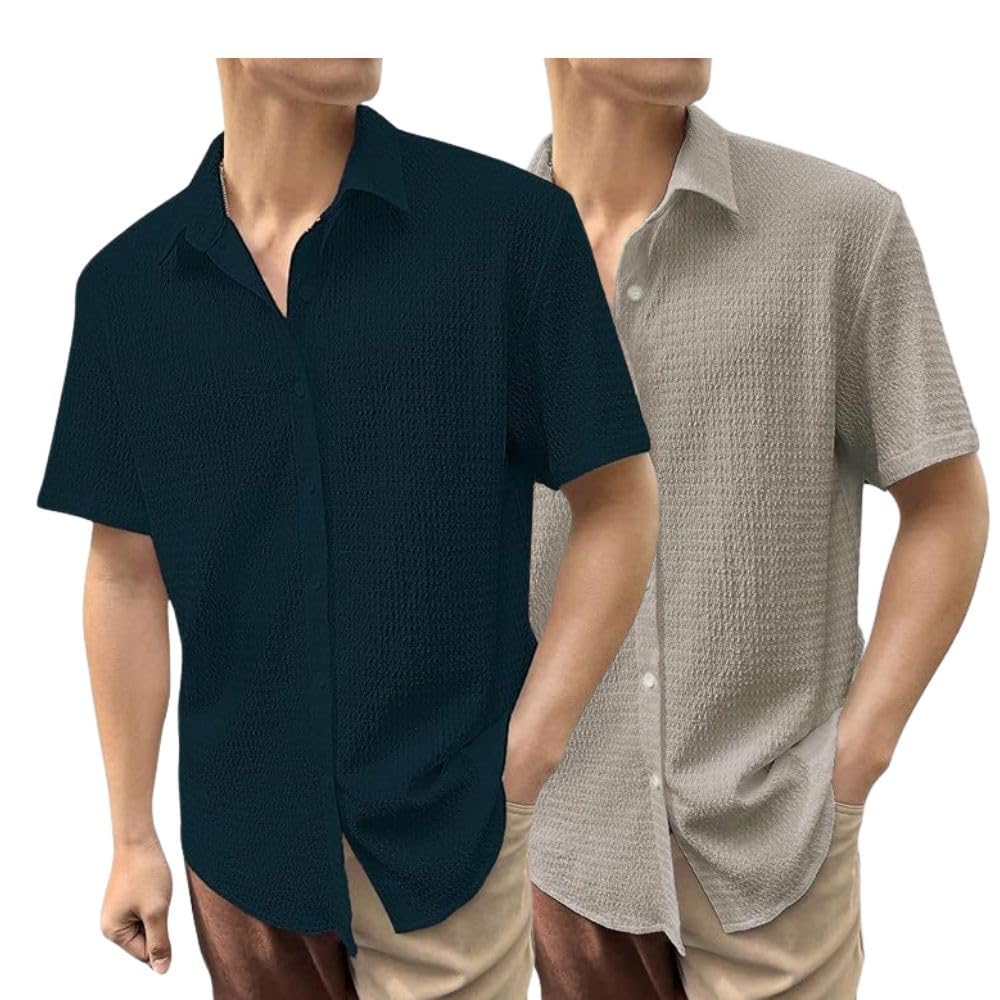 Greciilooks For Casual Stylish Polycotton Regular Formal Shirt