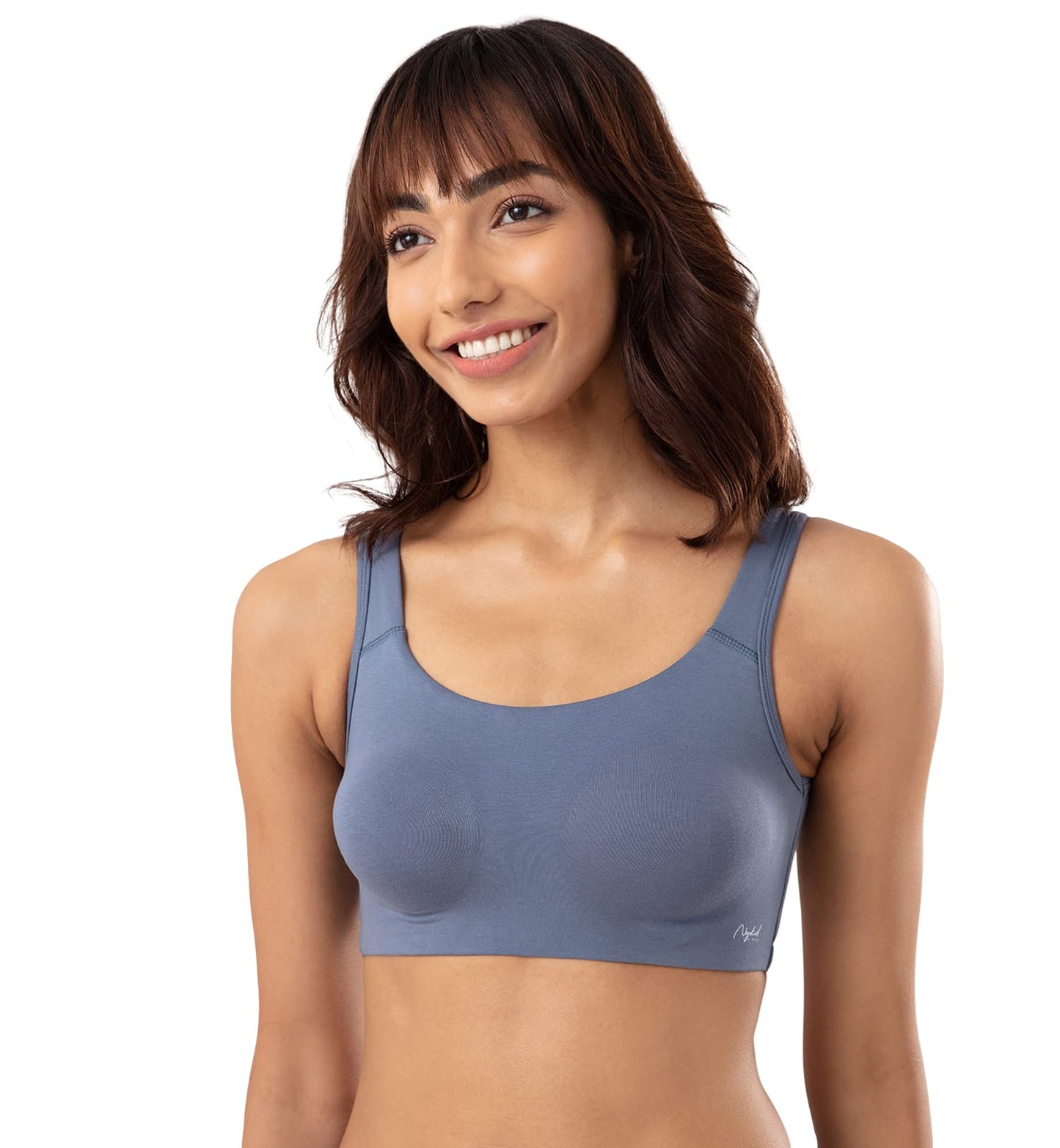 NYKD Soft Cup Easy Peasy Slip On Everyday Bra for Women, Wireless, Full Coverage, Support Shaper, Non Padded Sports Bra Bra, NYB
