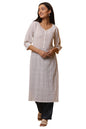 Aurelia WomenS Solid Straight Pure Cotton Kurta Set With Pants