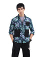The Indian Garage Co Mens Relaxed Fit Scooby Doo Cutaway Collar Long Sleeves Street Sweater