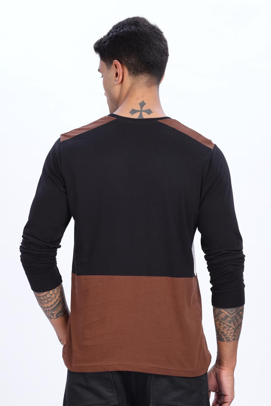 ADRO Full Sleeve Tshirt for Men | Soft Cotton Tshirt for Men|Comfortable & Stylish Regular Fit Full Sleeve Round Neck Tshirt|FR2
