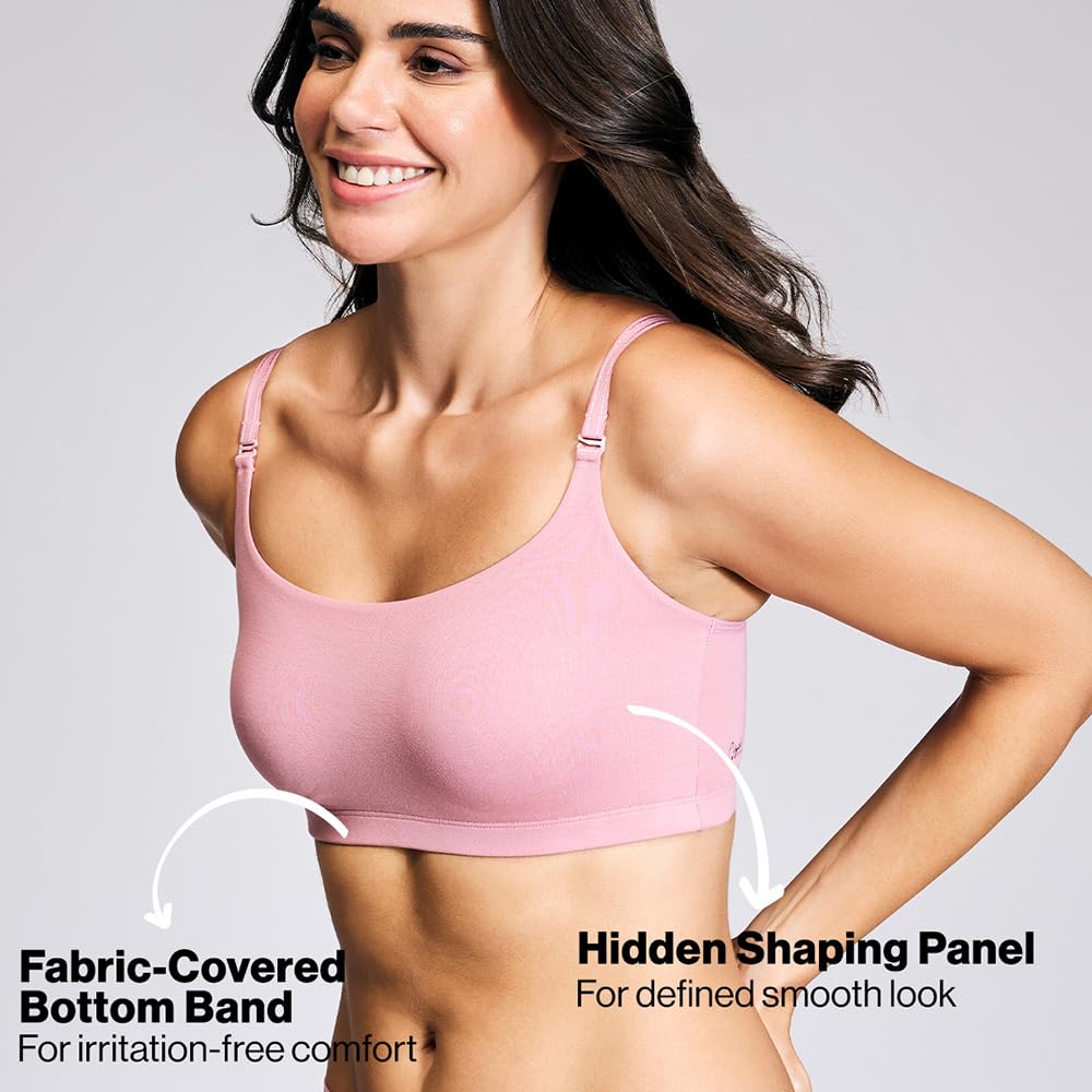 Nykd (Nyb165 Cotton Non Padded & Non Wired Full Coverage Slip On T-Shirt Bra For Women | Easy Breezy Soft Fabric With Hidden Sha