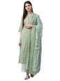 Libas WomenS Silk Blend Kurta Set (35720_Green
