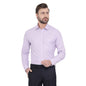 Turtle Men Cotton Mauve Slim Fit Solid Shirts