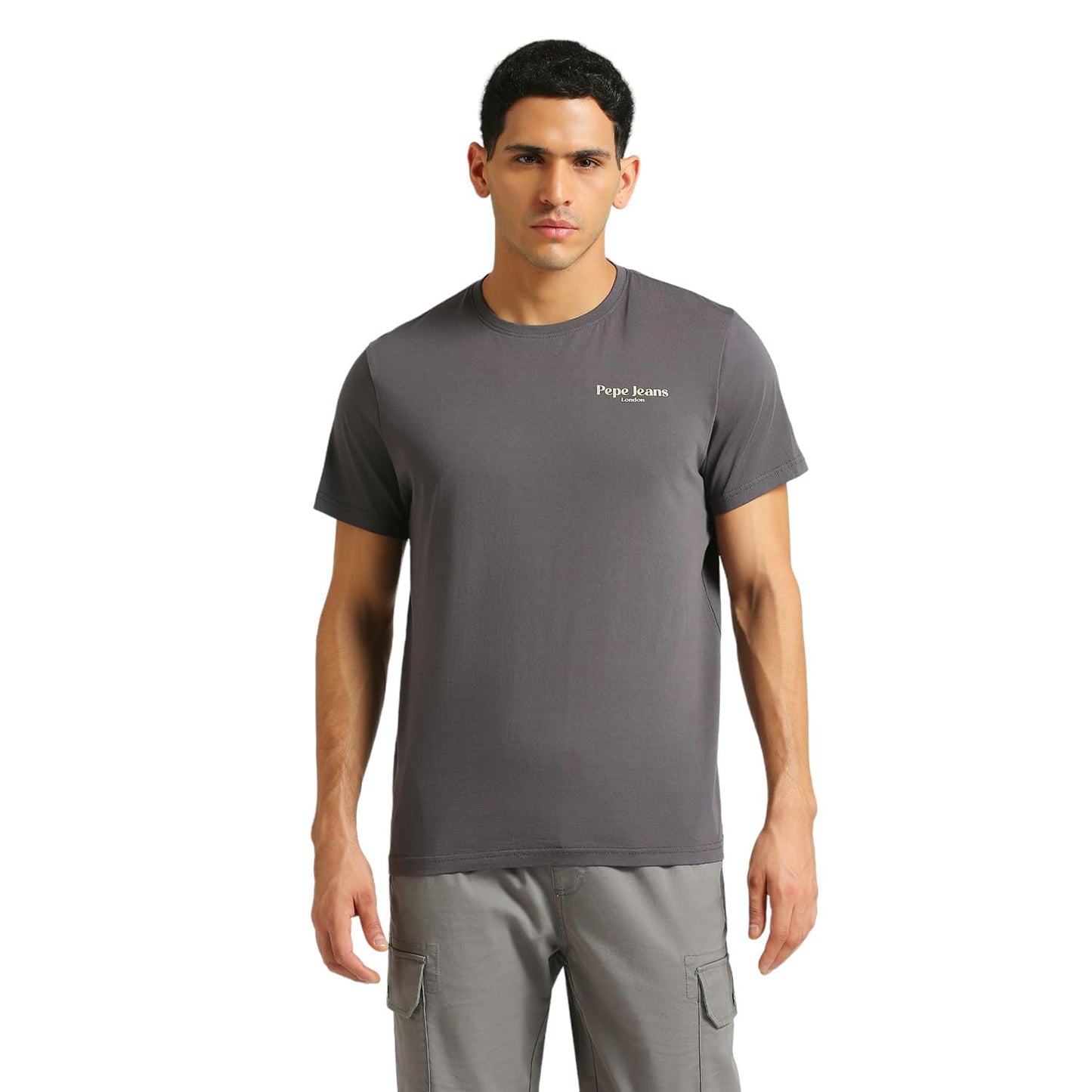 Pepe Jeans MenS Slim Fit T-Shirt (Pm509524_Phantom Grey